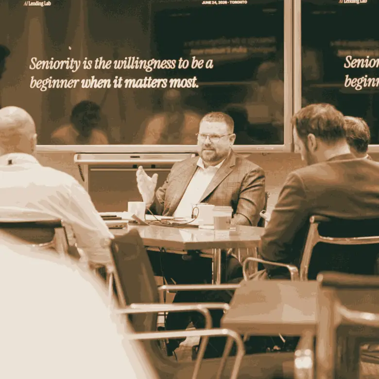 Executives working through a build together